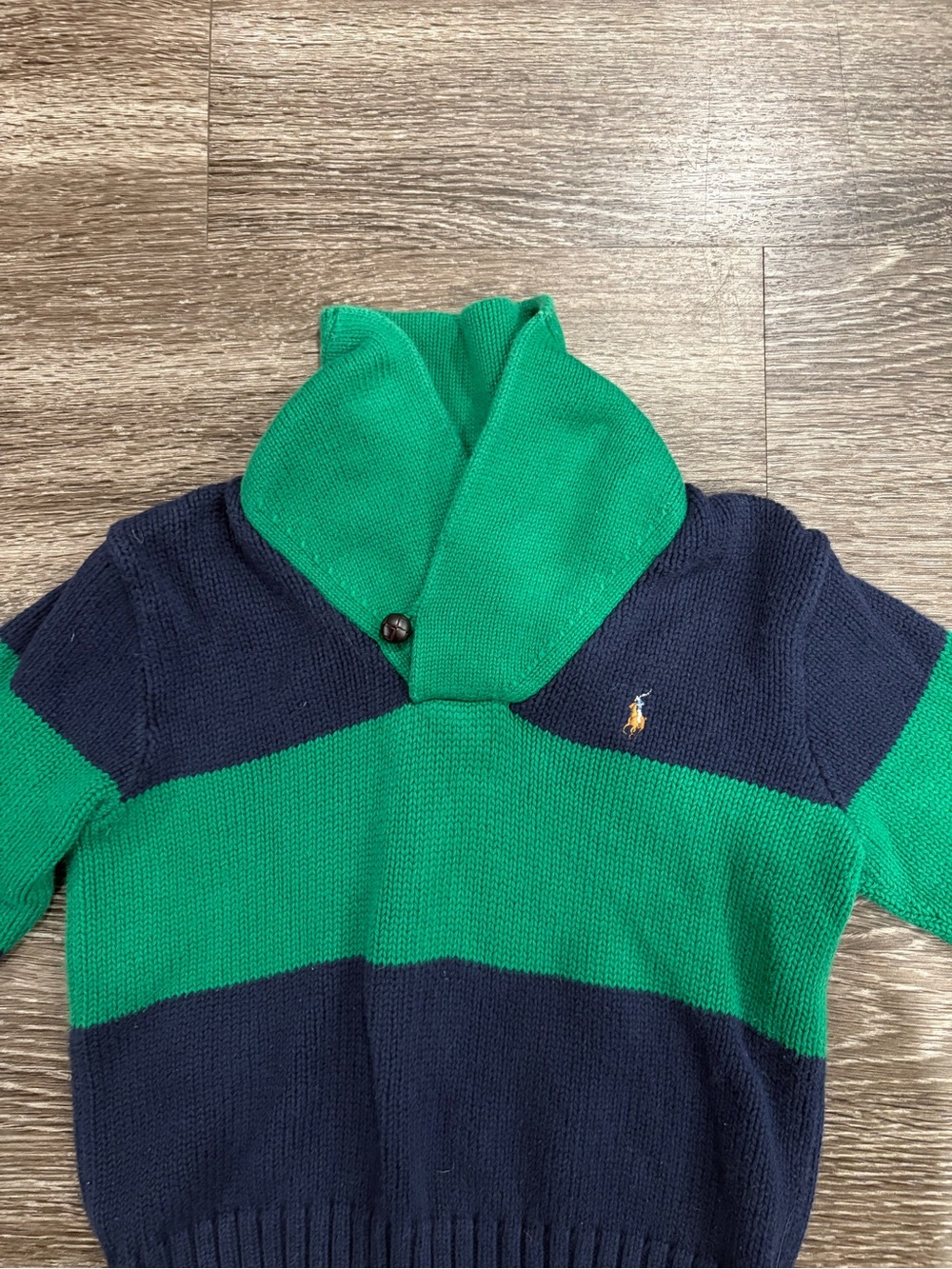 Polo Ralph Lauren Baby Striped Sweater Blue Green 4T